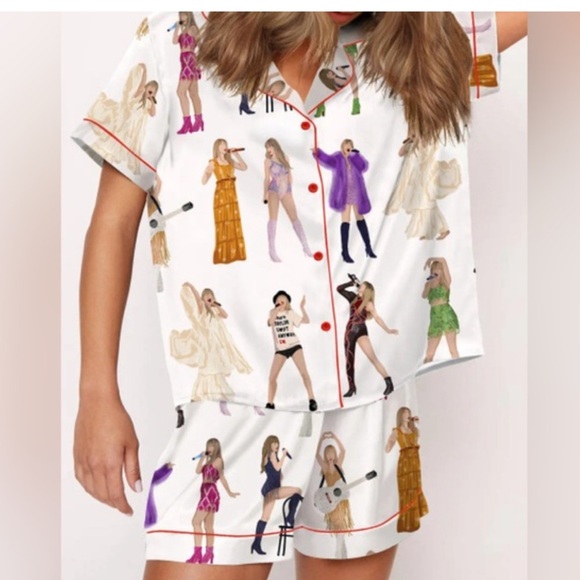 Sheshow Pants - Taylor Swift the Eras tour satin two piece pyjama set viral on tiktok!